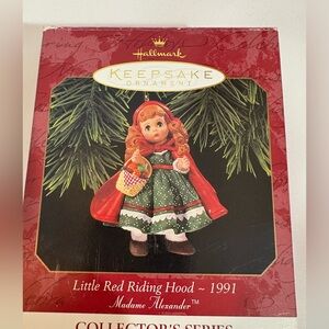 Hallmark Collector's Madame Alexander Little‎ Red Riding Hood Ornament 1991